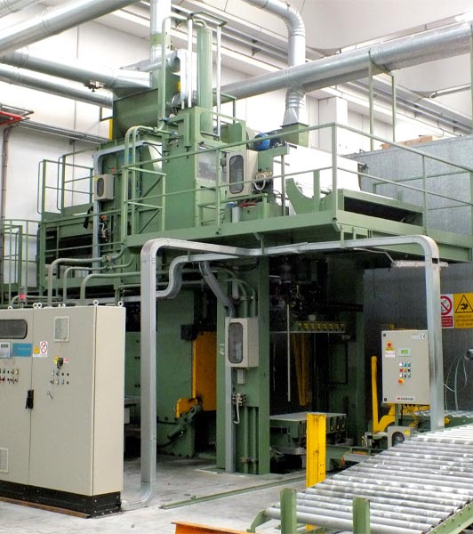 Pressa automatica per fibre in fiocco